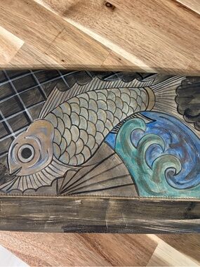 80’s Vintage Hand Painted Jane Yoo clutch